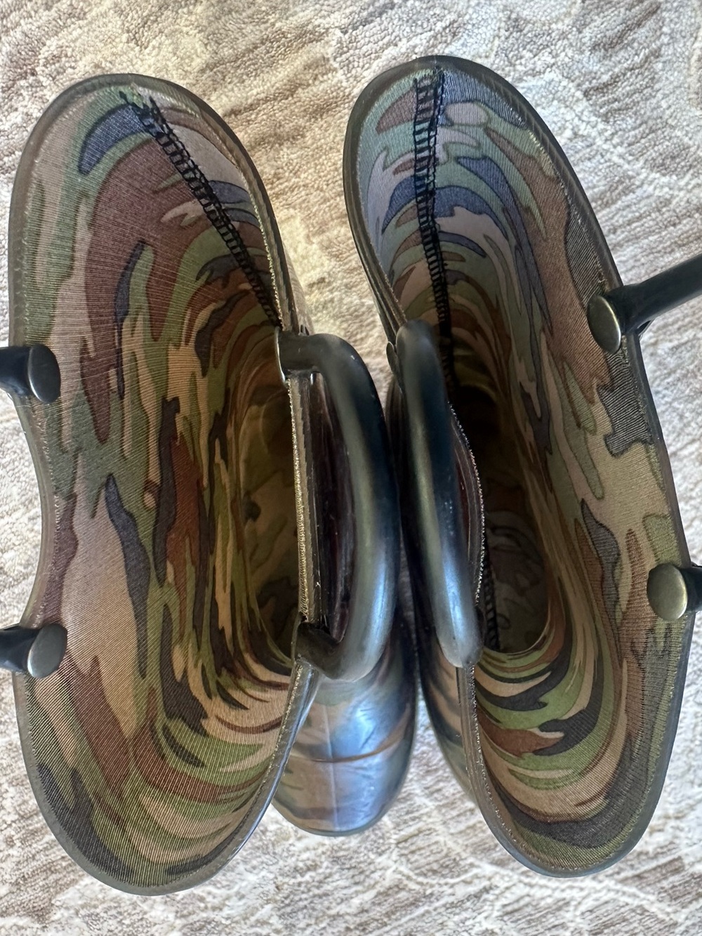 Western Chief Boys Camo Light Up Rain Boots (Size 12) - Picture 7 of 8